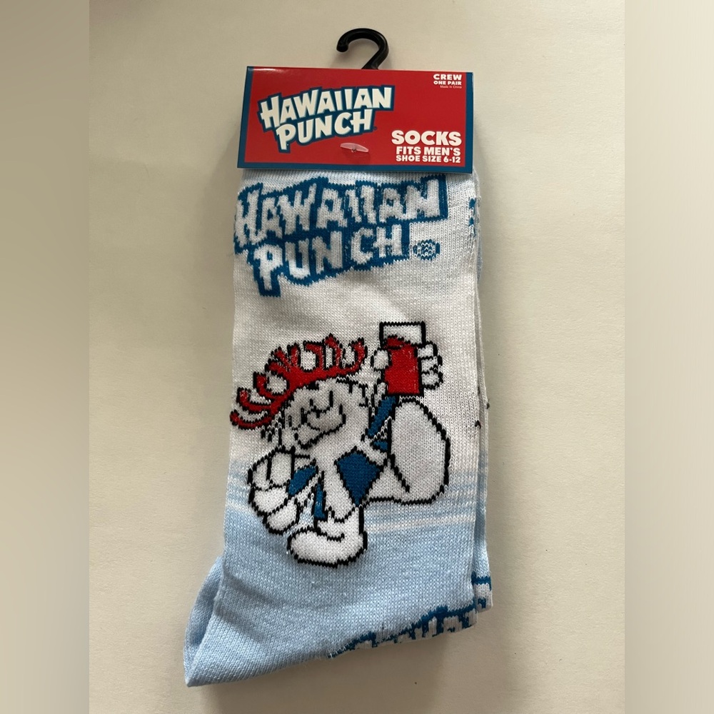 Hawaiian Punch Socks Fits Men’s Shoe Size 6-12